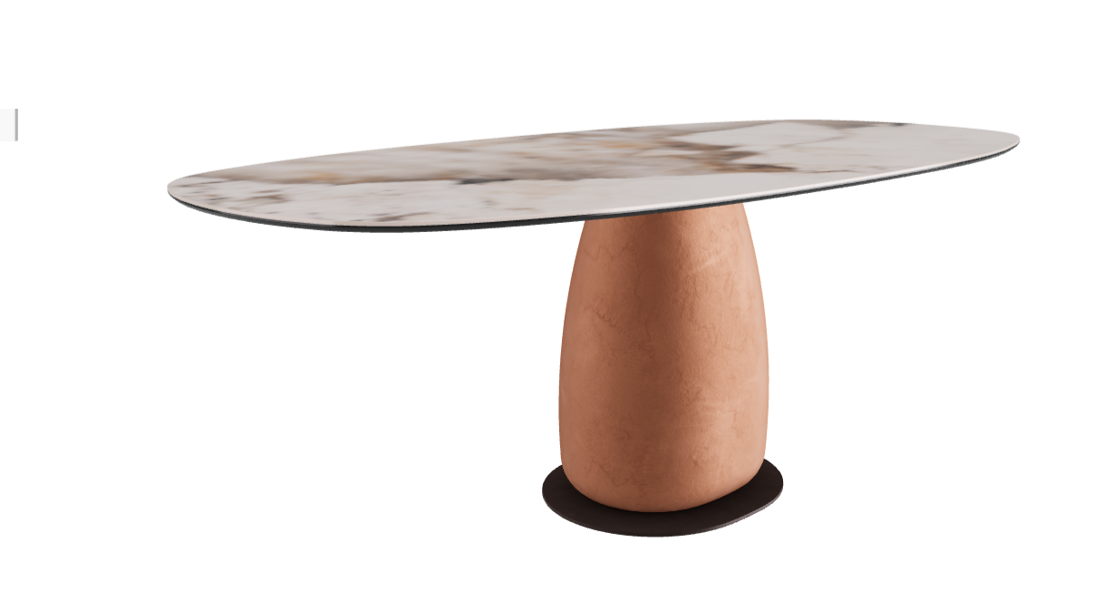 200x100x74h Biscuit Shaped_Corcovado_Marrakech_Bronze Embossed