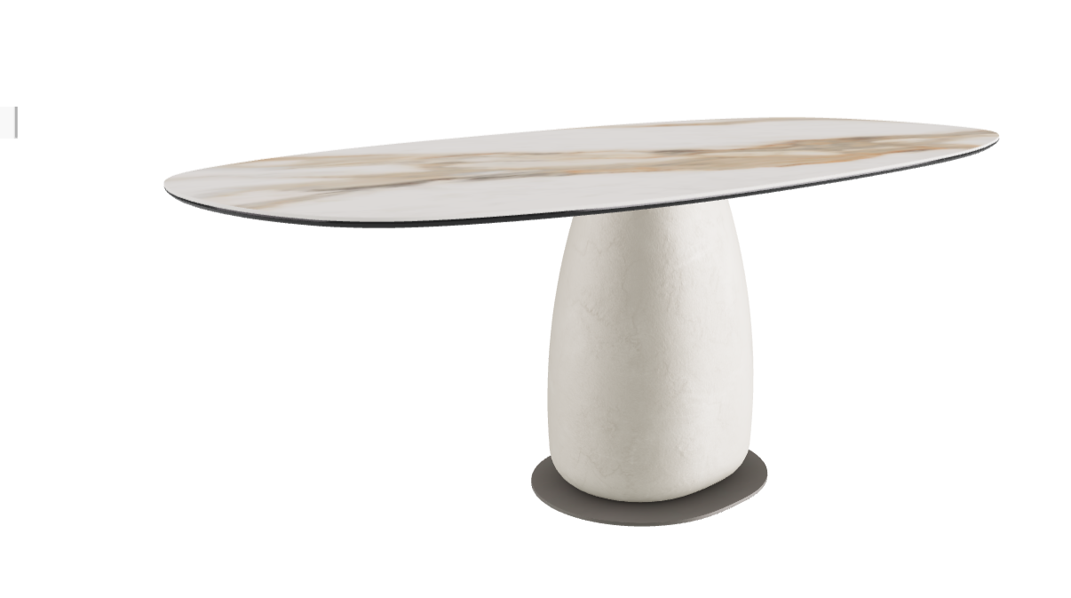 200x100x74h Biscuit Shaped_Matt Borghini Calacatta_Cairo_Titanium Embossed