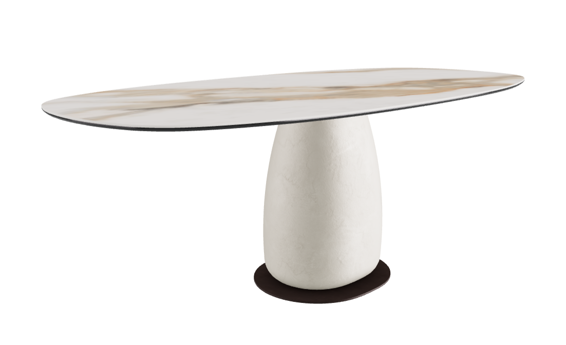 200x100x74h Biscuit Shaped_Matt Borghini Calacatta_Cairo_Bronze Embossed