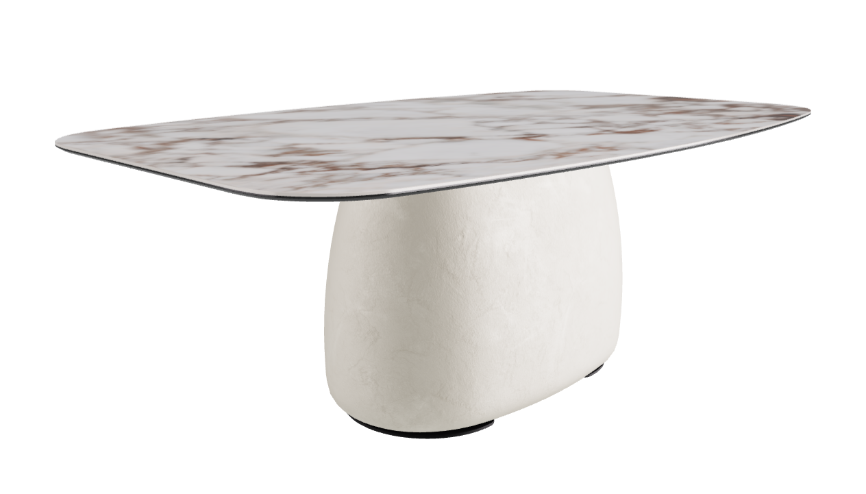 200x120x73.5h Barrel Shaped_Breccia_Oslo_Black Embossed