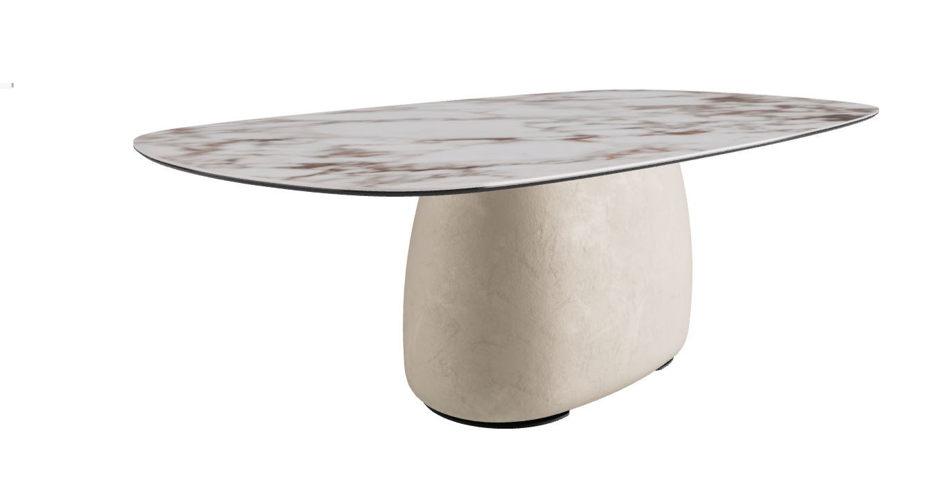 220x120x73.5h Biscuit Shaped_Breccia_Cairo_Black Embossed