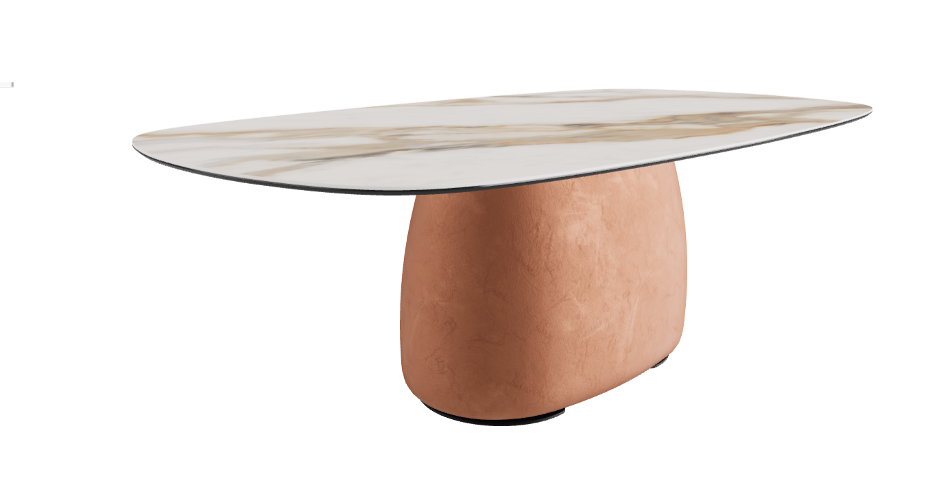 220x120x73.5h Biscuit Shaped_Matt Borghini Calacatta_Marrakech_Black Embossed
