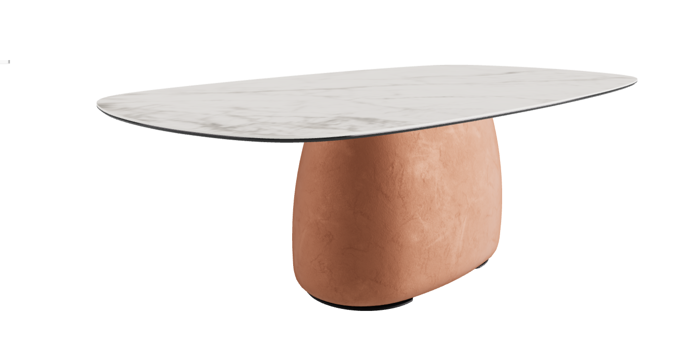 220x120x73.5h Biscuit Shaped_Matt Invisible_Marrakech_Black Embossed