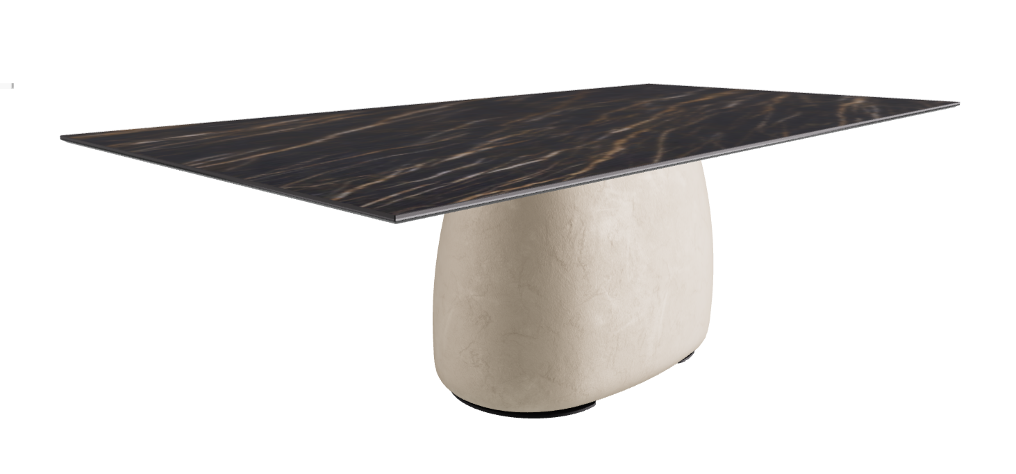 240x120x73.5h Rectangle Shaped_Matt Portoro_Cairo_Black Embossed