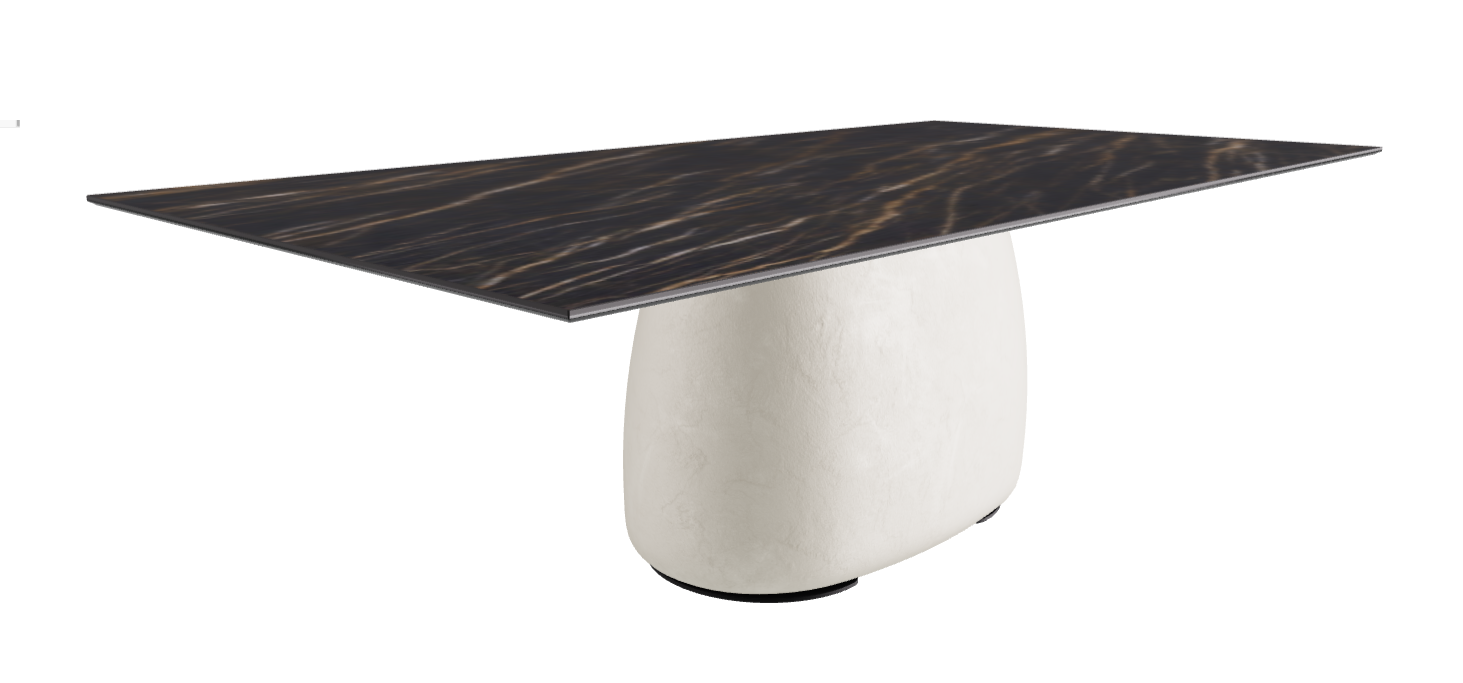240x120x73.5h Rectangle Shaped_Matt Portoro_Oslo_Black Embossed