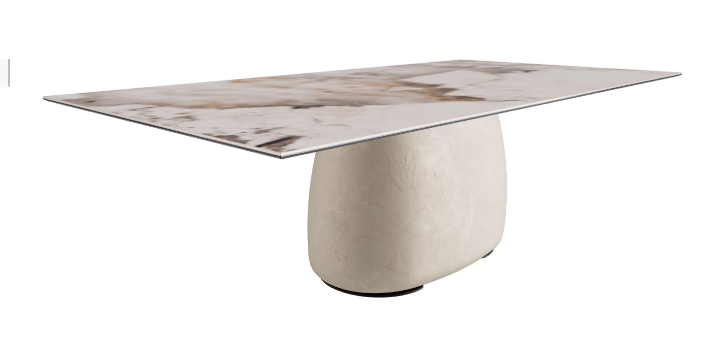 240x120x73.5h Rectangle Shaped_Corcovado_Cairo_Black Embossed