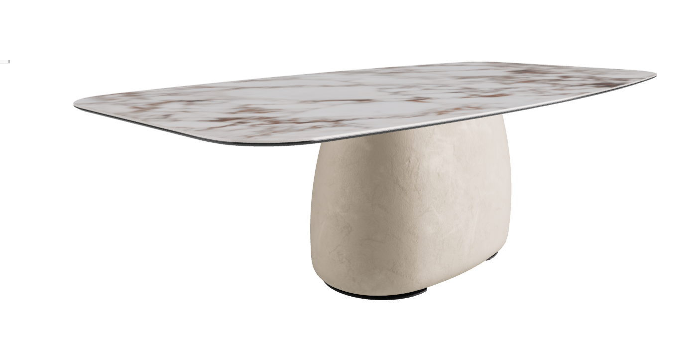 240x120x73.5h Barrel Shaped_Breccia_Cairo_Black Embossed