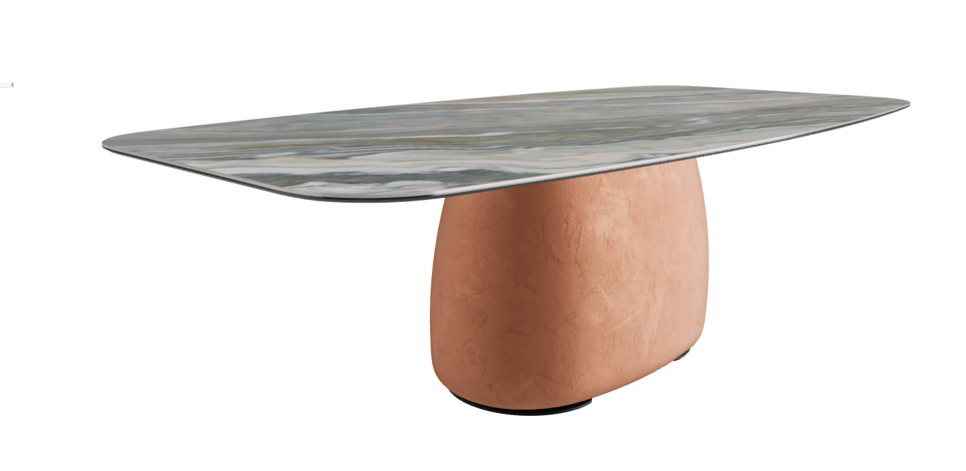 240x120x73.5h Barrel Shaped_Kaindy_Marrakech_Black Embossed
