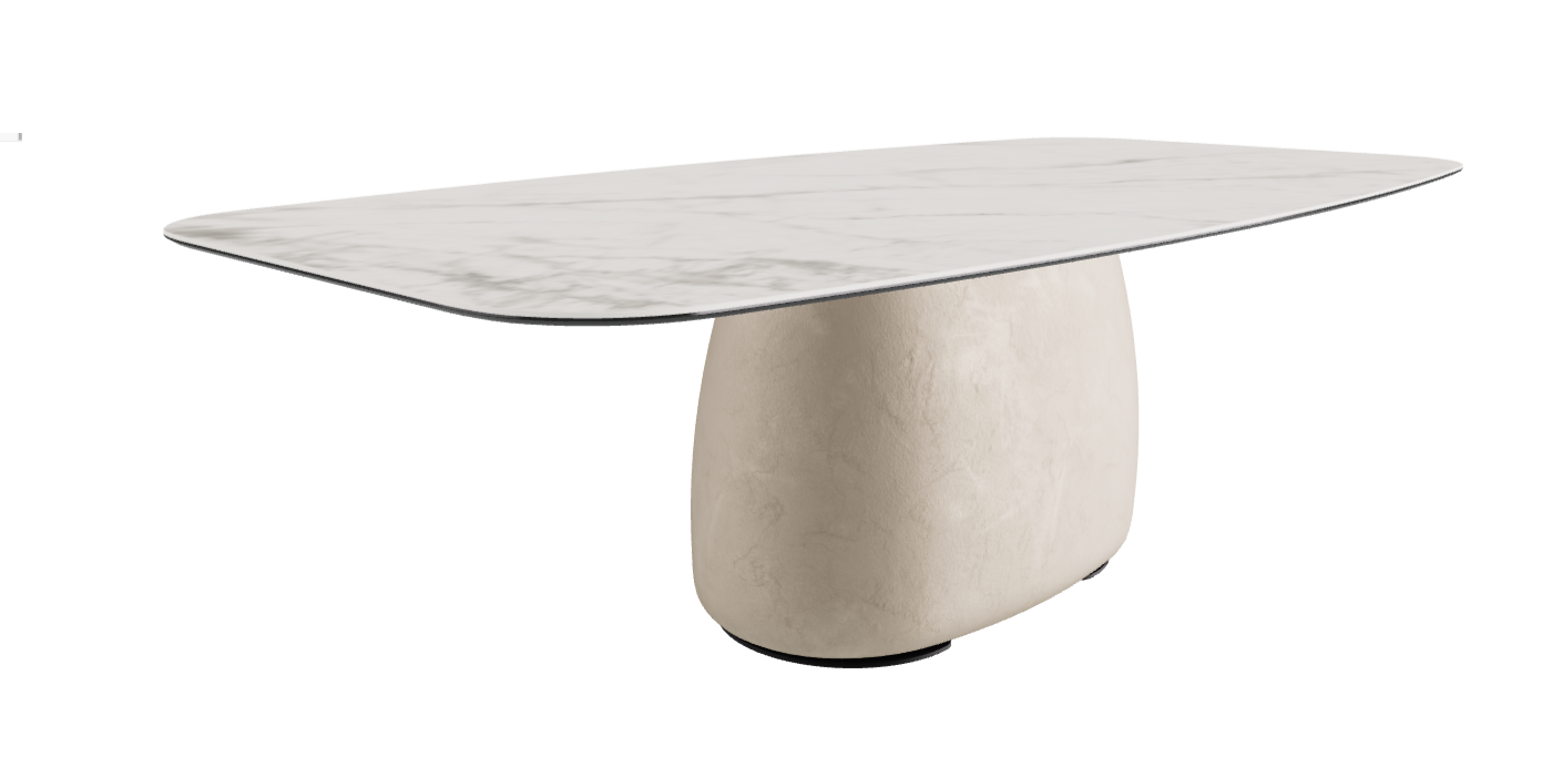240x120x73.5h Barrel Shaped_Matt Invisible_Cairo_Black Embossed