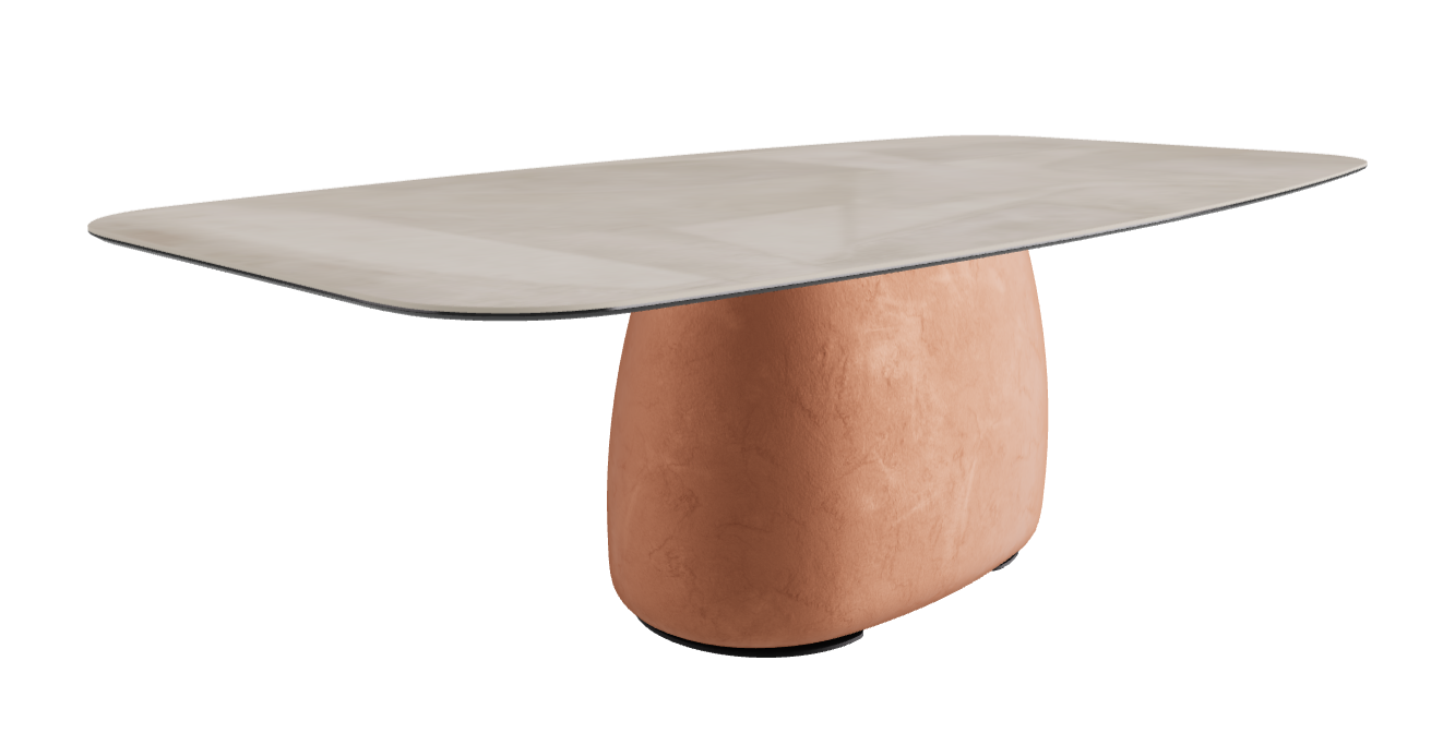 240x120x73.5h Barrel Shaped_Luxor_Marrakech_Black Embossed
