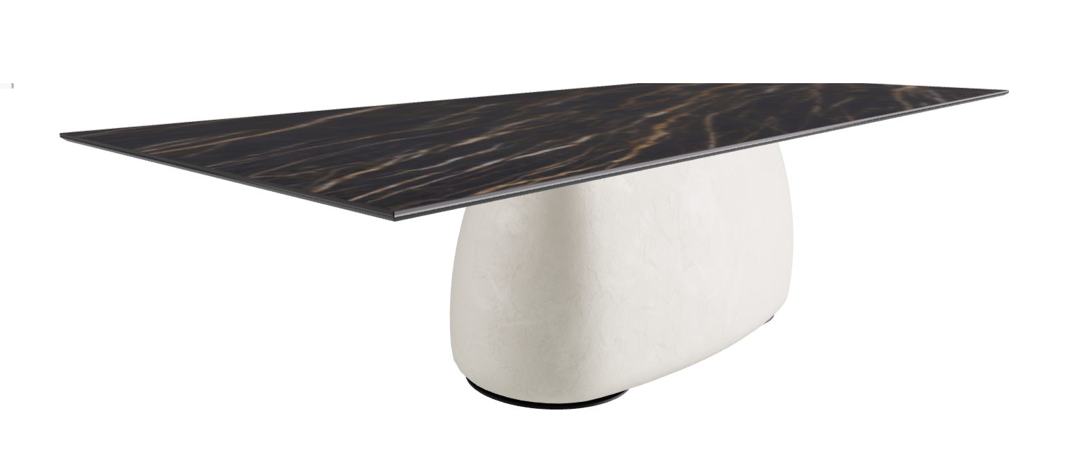 300x120x74h Rectangle Shaped_Matt Portoro_Oslo_Black Embossed