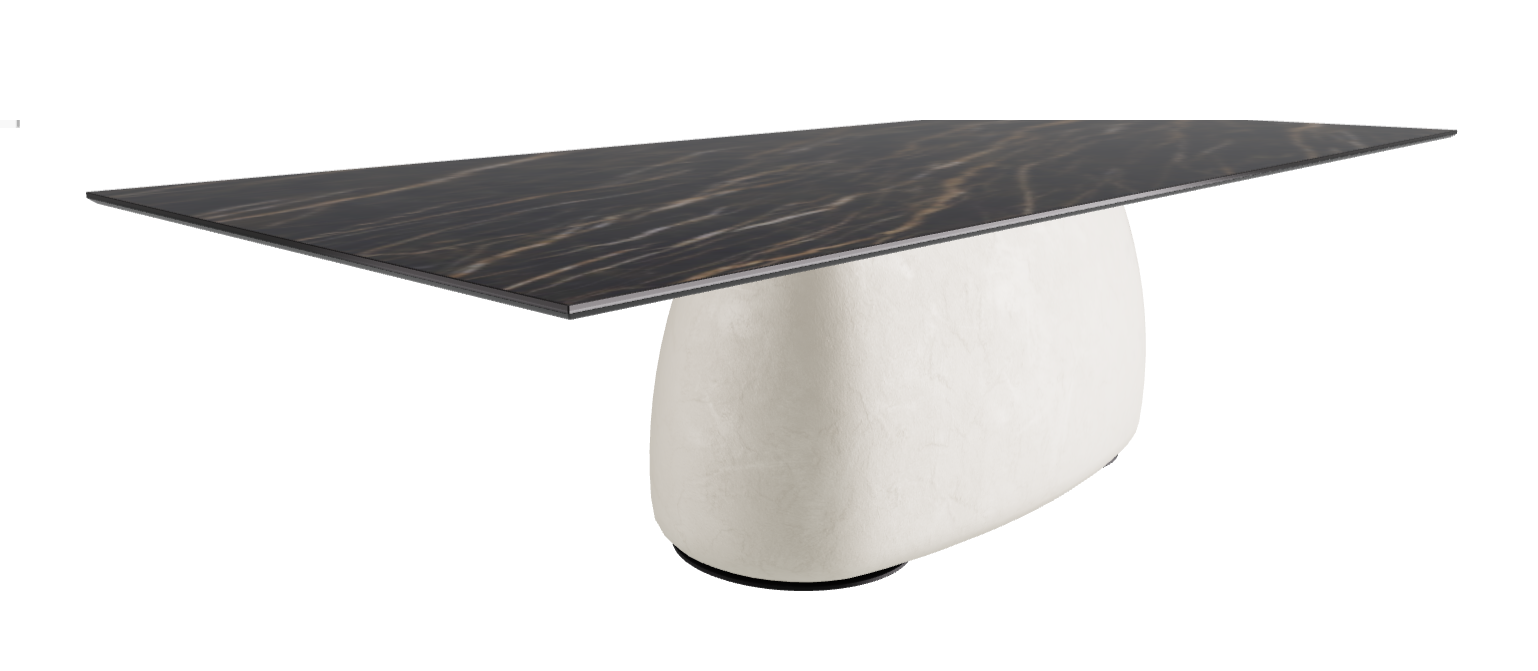 300x120x74h Rectangle Shaped_Glossy Portoro_Oslo_Black Embossed