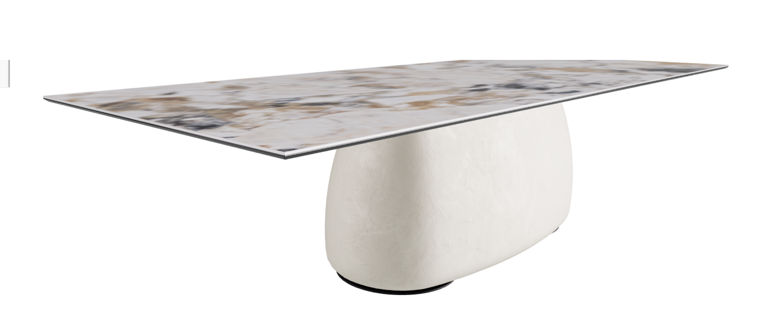 300x120x74h Rectangle Shaped_Makalu_Oslo_Black Embossed