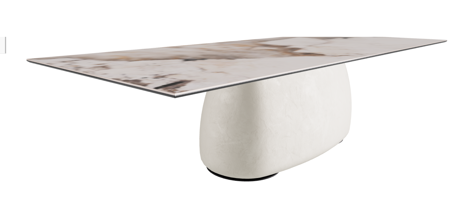 300x120x74h Rectangle Shaped_Corcovado_Oslo_Black Embossed