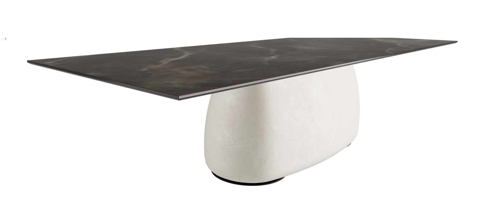 300x120x74h Rectangle Shaped_Andromeda_Oslo_Black Embossed