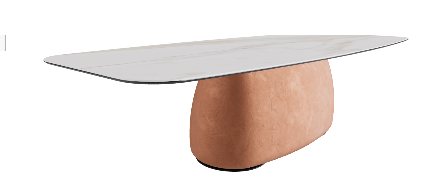300x120x74h Barrel Shaped_Matt Golden Calacatta_Marrakech_Black Embossed