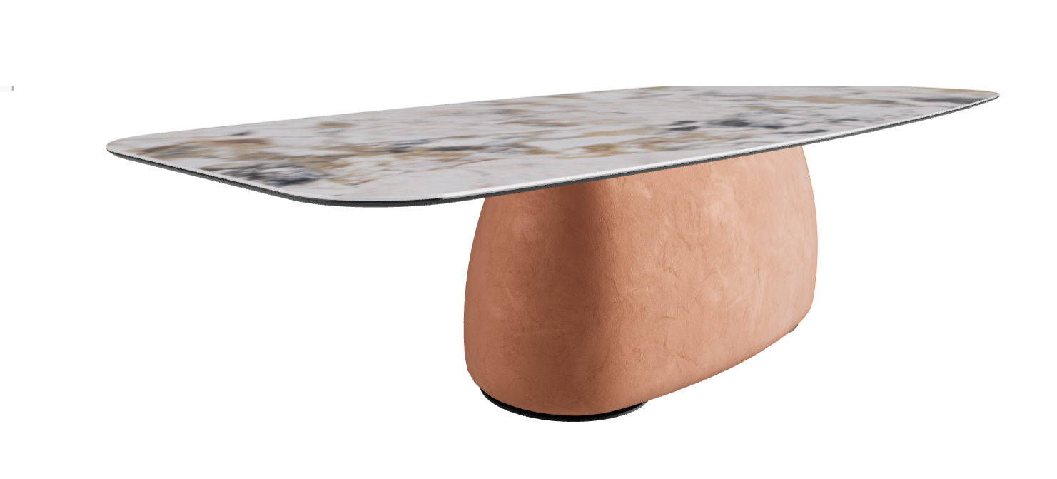 300x120x74h Barrel Shaped_Makalu_Marrakech_Black Embossed