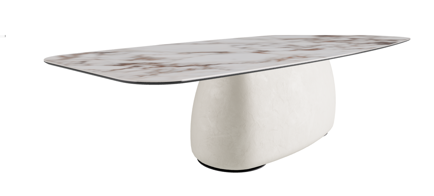 300x120x74h Barrel Shaped_Breccia_Oslo_Black Embossed