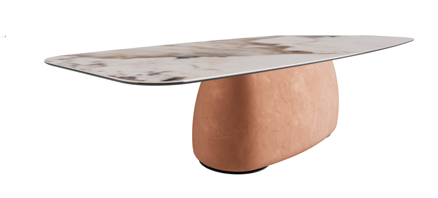 300x120x74h Barrel Shaped_Corcovado_Marrakech_Black Embossed