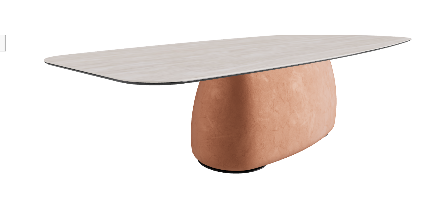 300x120x74h Barrel Shaped_Colosseo_Marrakech_Black Embossed
