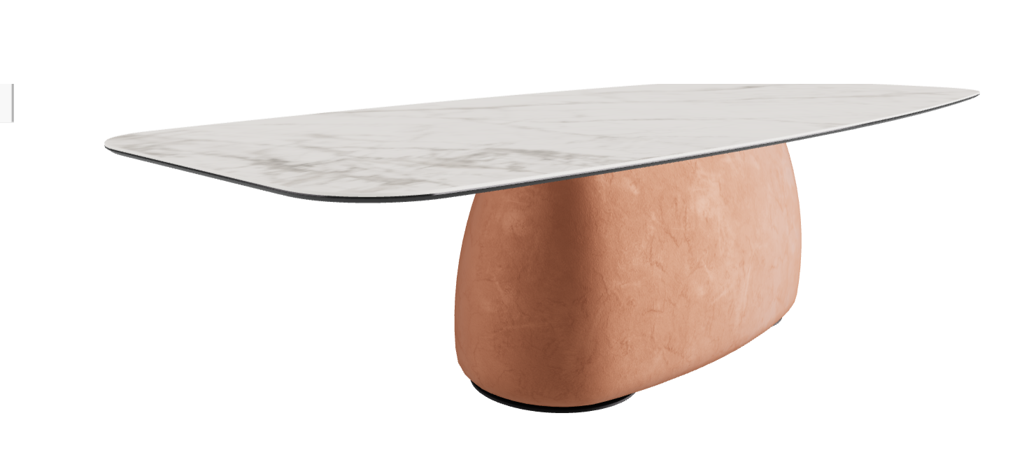 300x120x74h Barrel Shaped_Matt Invisible_Marrakech_Black Embossed
