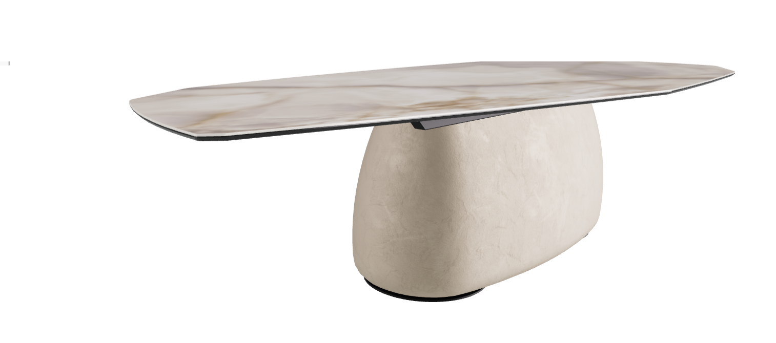300x130x74h Polygon Shaped_Alabastro_Cairo_Black Embossed