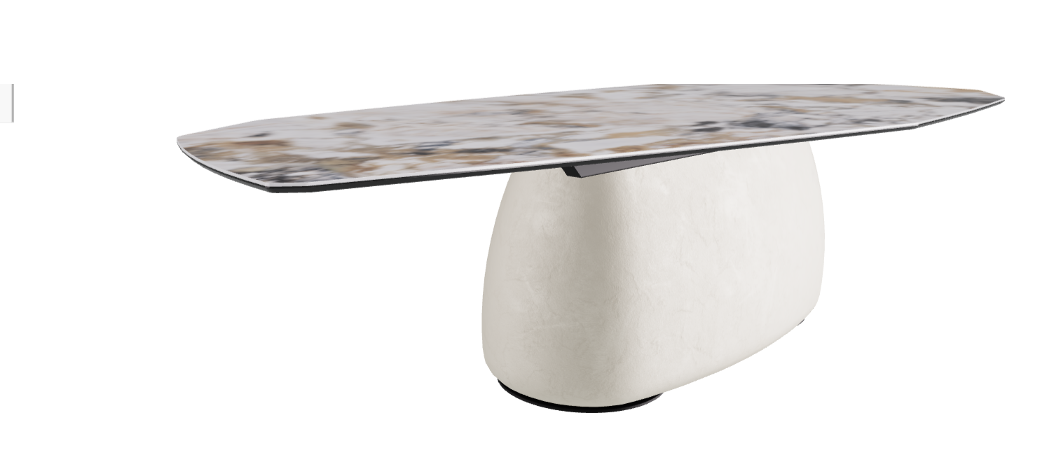 300x130x74h Polygon Shaped_Makalu_Oslo_Black Embossed