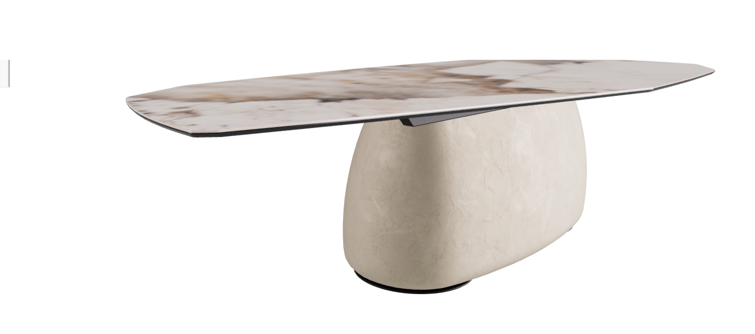 300x130x74h Polygon Shaped_Corcovado_Cairo_Black Embossed