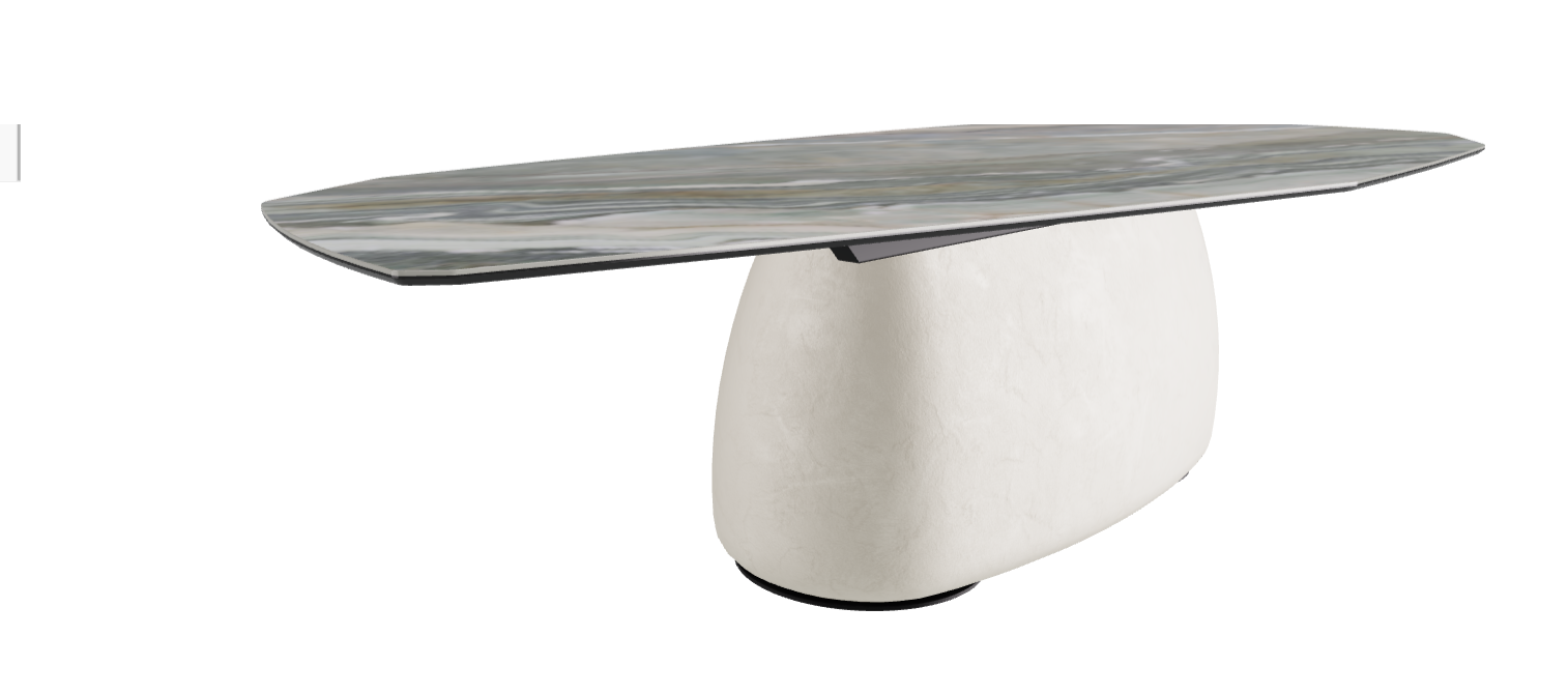 300x130x74h Polygon Shaped_Kaindy_Oslo_Black Embossed