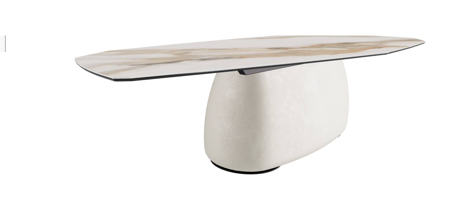 300x130x74h Polygon Shaped_Matt Borghini Calacatta_Oslo_Black Embossed