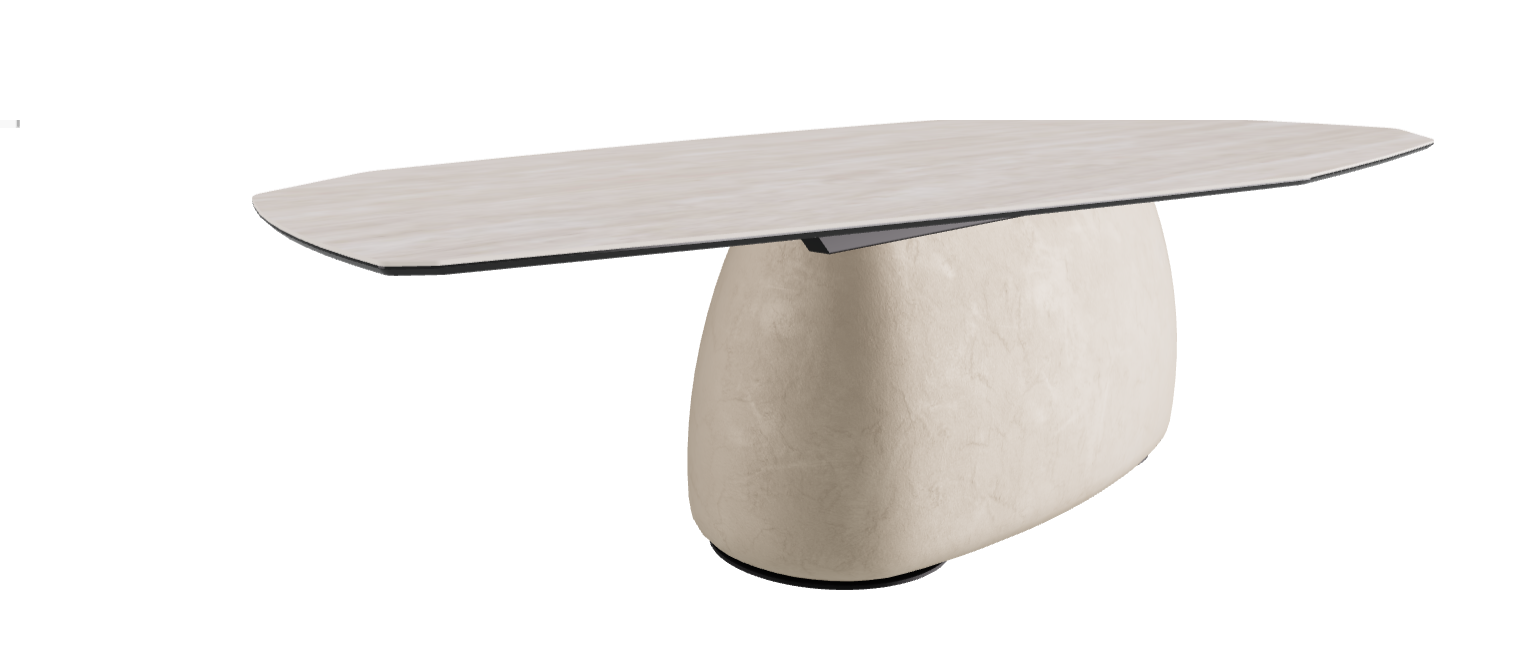 300x130x74h Polygon Shaped_Colosseo_Cairo_Black Embossed