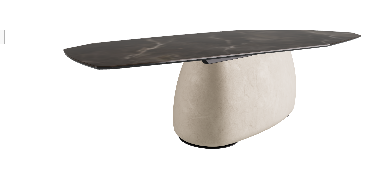 300x130x74h Polygon Shaped_Andromeda_Cairo_Black Embossed
