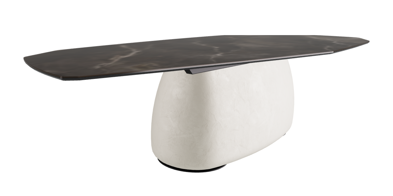 300x130x74h Polygon Shaped_Andromeda_Oslo_Black Embossed