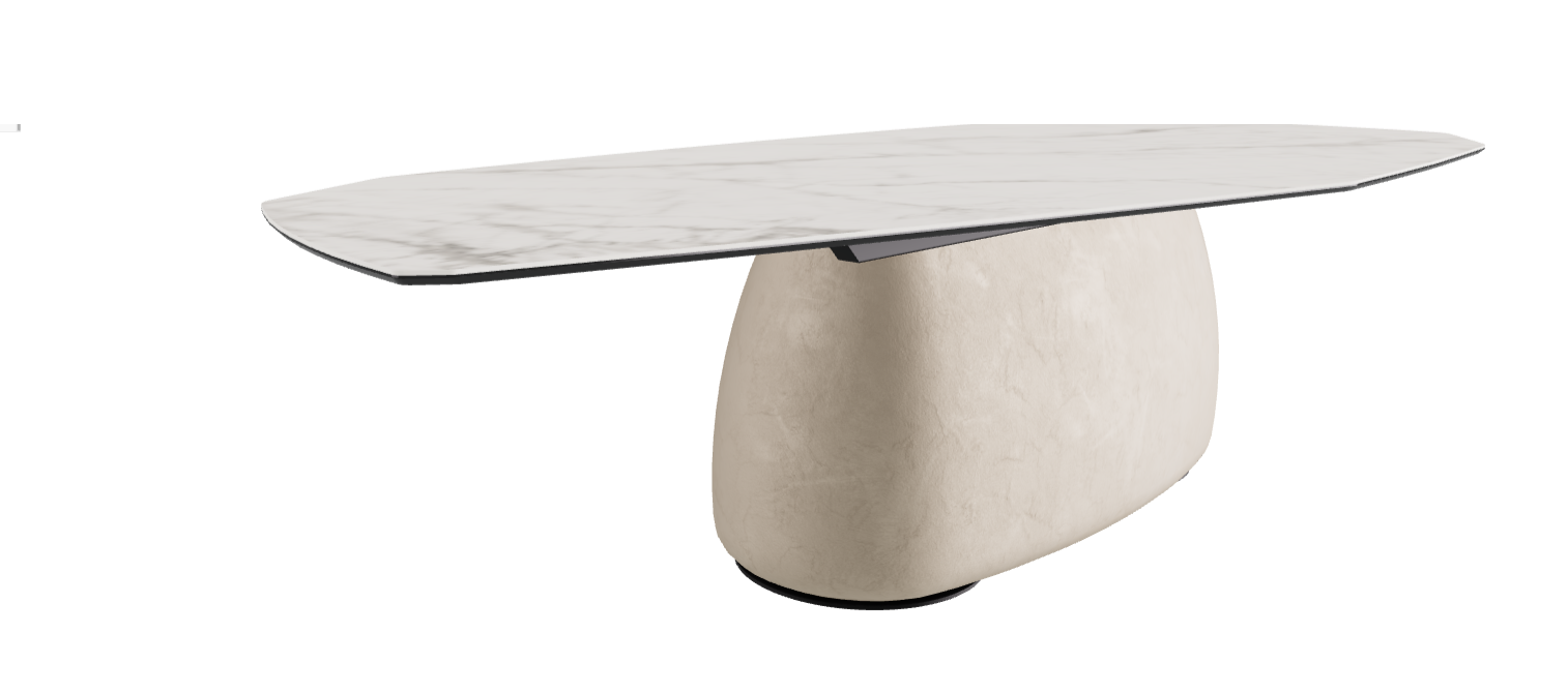 300x130x74h Polygon Shaped_Matt Invisible_Cairo_Black Embossed