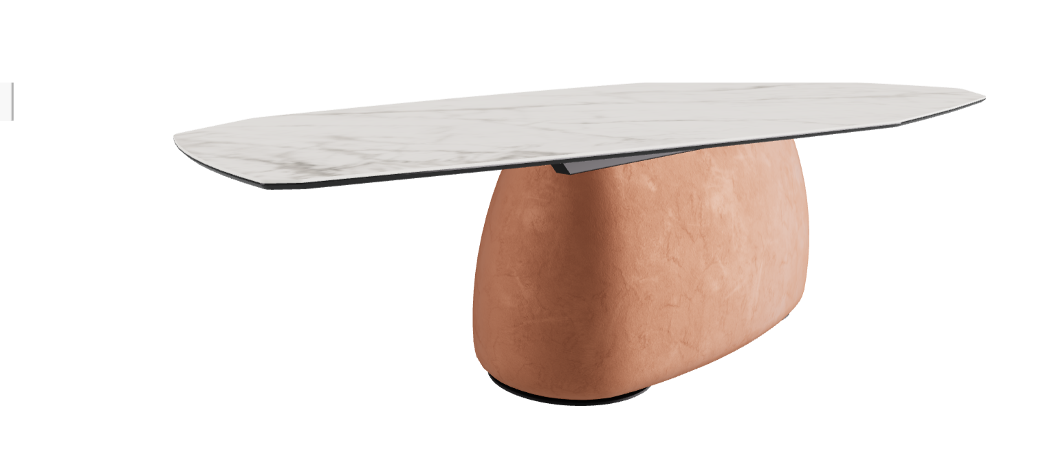300x130x74h Polygon Shaped_Matt Invisible_Marrakech_Black Embossed