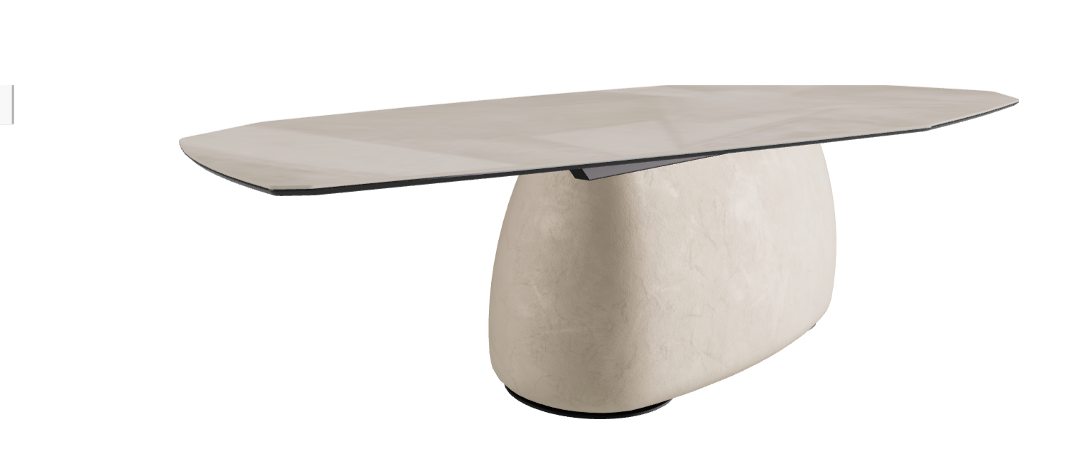 300x130x74h Polygon Shaped_Luxor_Cairo_Black Embossed