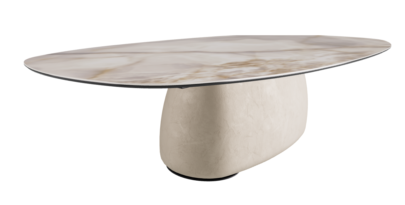 300x150x75h Biscuit Shaped_Alabastro_Cairo_Black Embossed