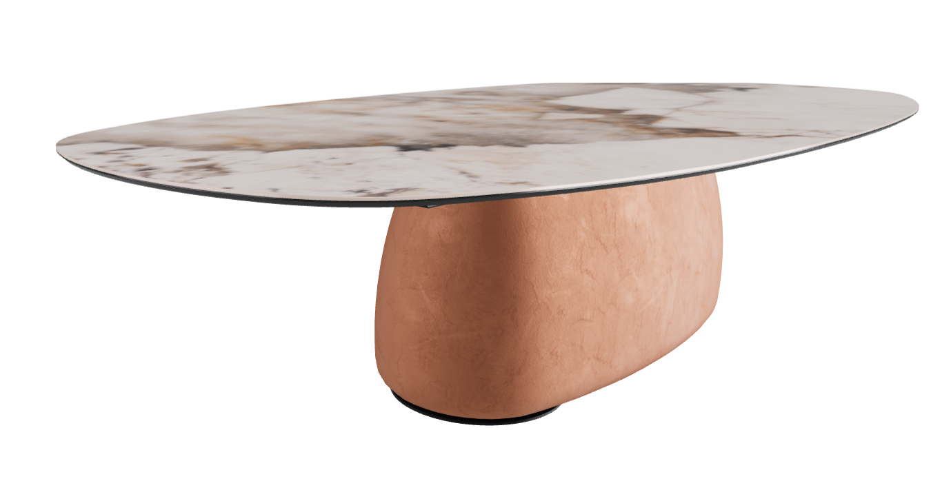 300x150x75h Biscuit Shaped_Corcovado_Marrakech_Black Embossed
