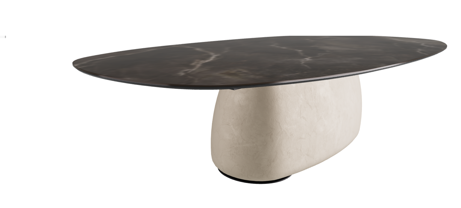 300x150x75h Biscuit Shaped_Andromeda_Cairo_Black Embossed