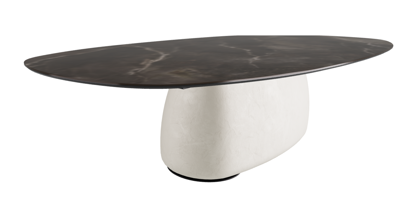 300x150x75h Biscuit Shaped_Andromeda_Oslo_Black Embossed