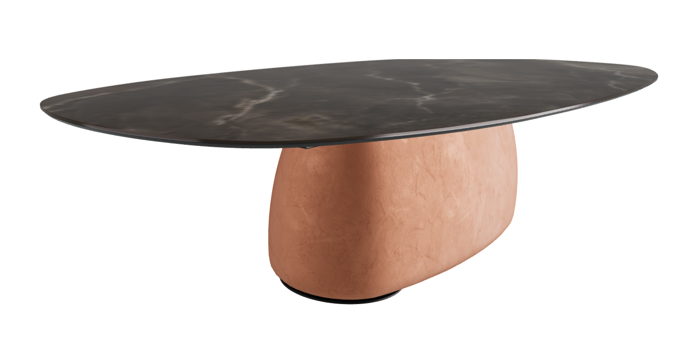 300x150x75h Biscuit Shaped_Andromeda_Marrakech_Black Embossed
