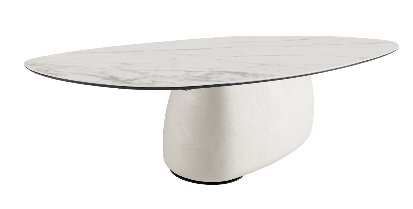 300x150x75h Biscuit Shaped_Matt Invisible_Oslo_Black Embossed