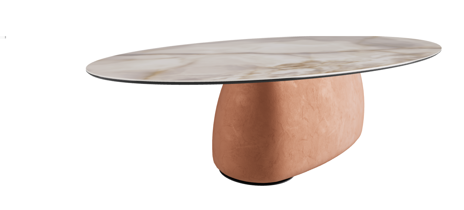 300x150x75h Oval Shaped_Alabastro_Marrakech_Black Embossed