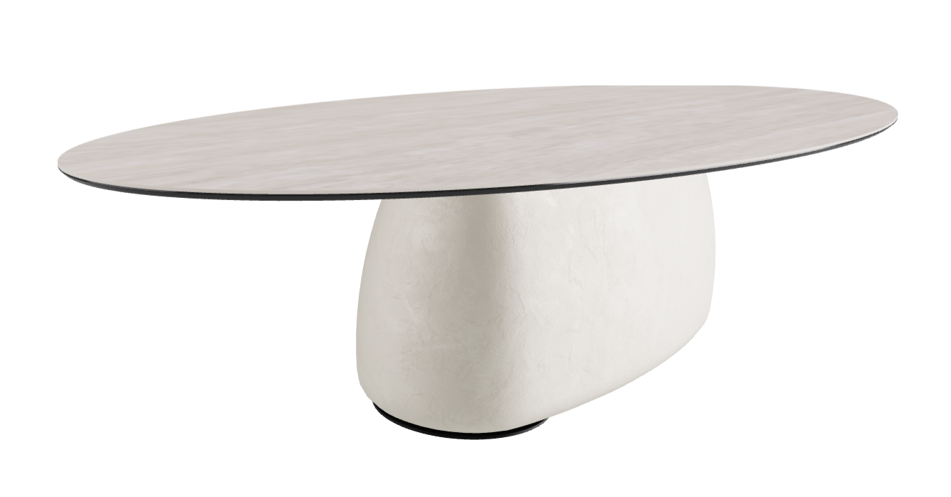 300x150x75h Oval Shaped_Colosseo_Oslo_Black Embossed