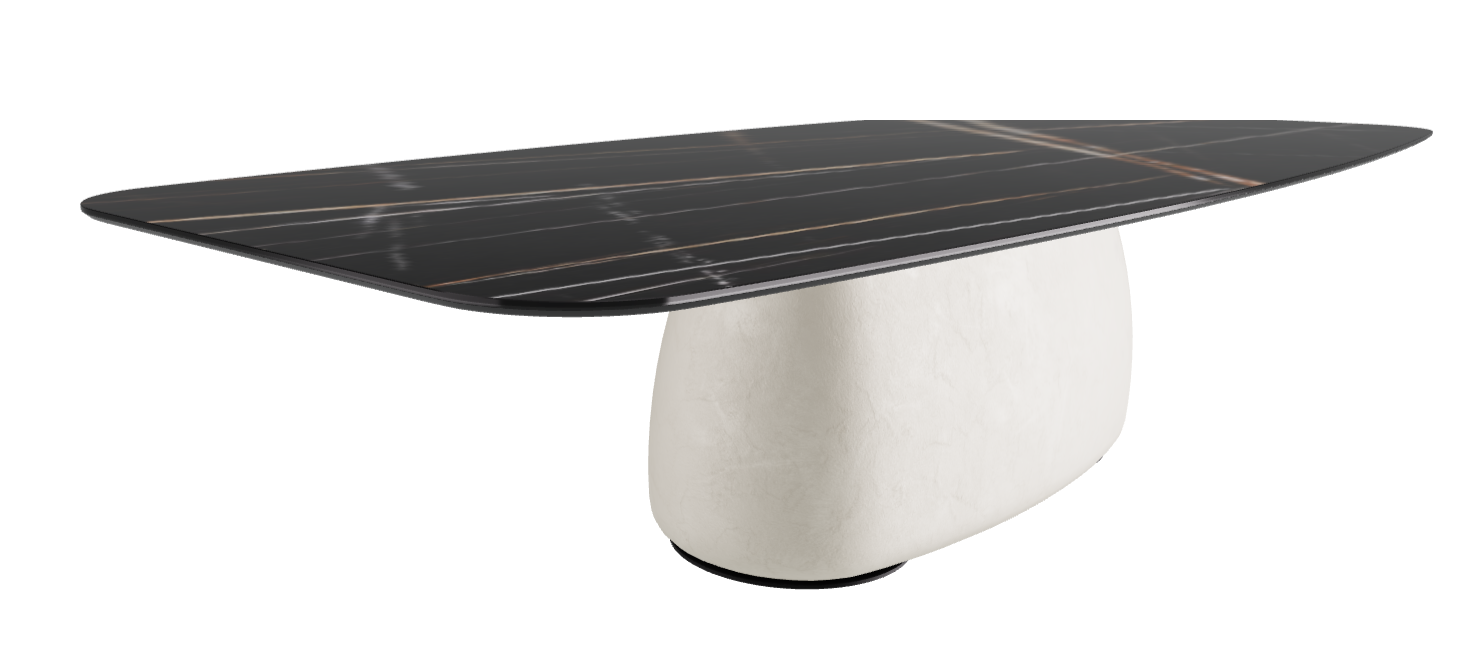 320x138x75h Barrel Shaped_Glossy Sahara Noir_Oslo_Black Embossed