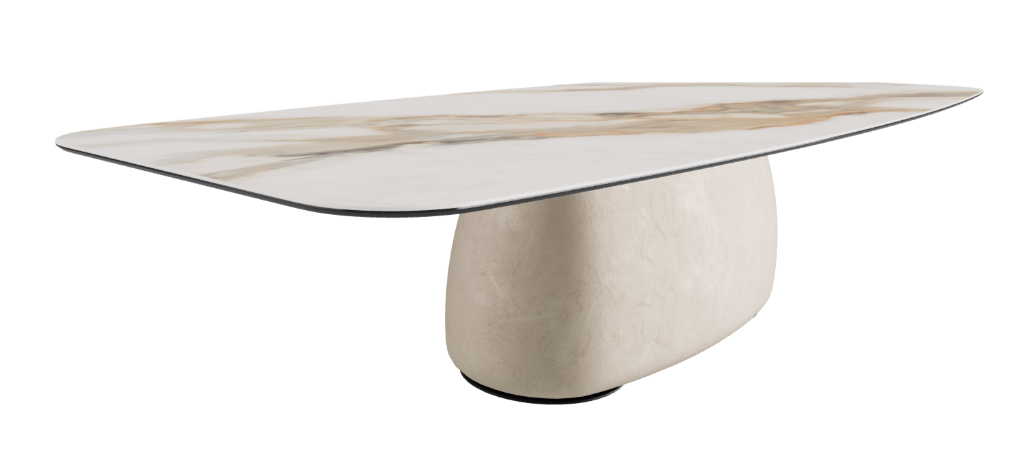 320x138x75h Barrel Shaped_Matt Borghini Calacatta_Cairo_Black Embossed