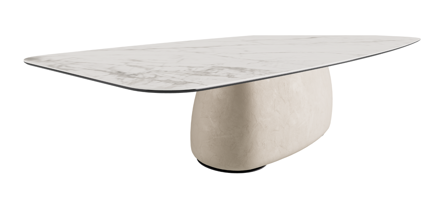 320x138x75h Barrel Shaped_Matt Invisible_Cairo_Black Embossed