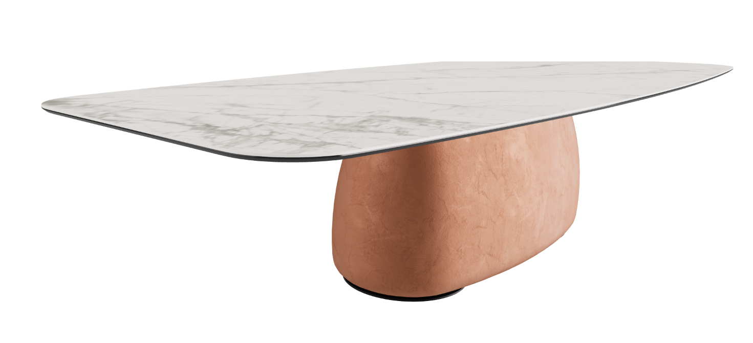 320x138x75h Barrel Shaped_Matt Invisible_Marrakech_Black Embossed