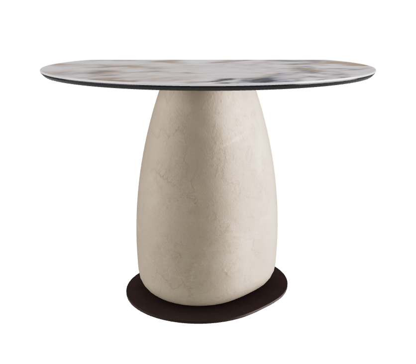 Diameter 100 x Height 73 cm Round Shaped_Makalu_Cairo_Bronze Embossed