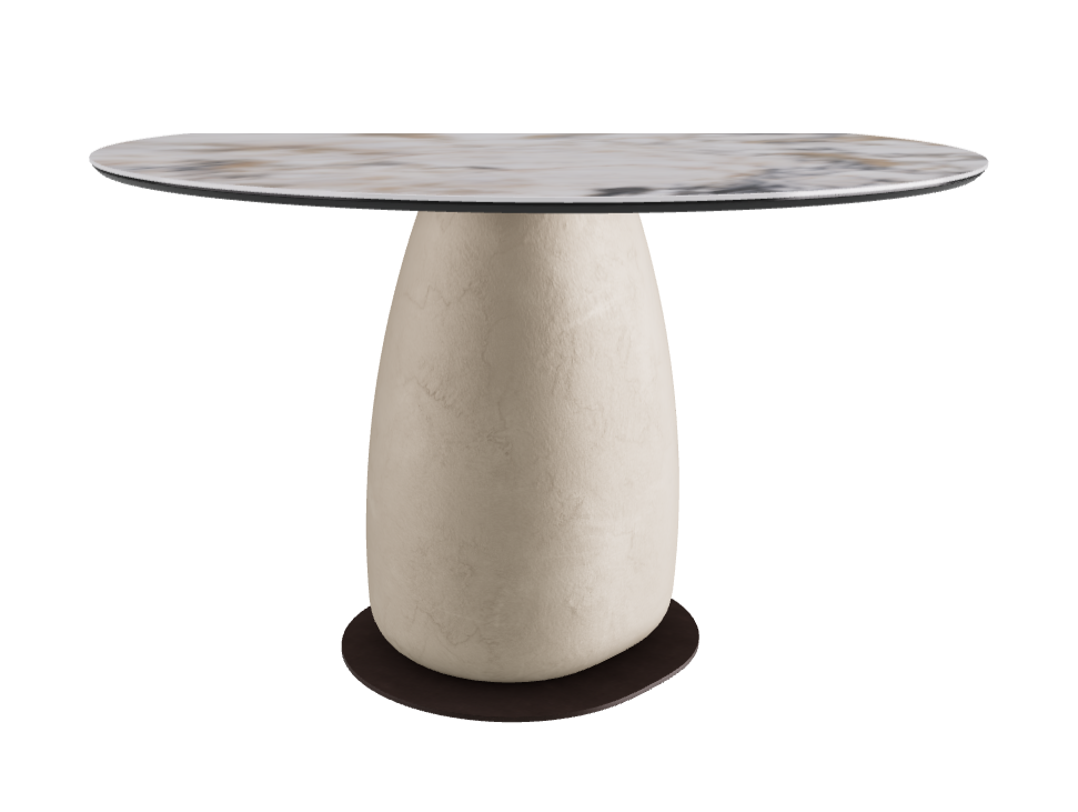 Diameter 118 x Height 73 cm Round Shaped_Makalu_Cairo_Bronze Embossed